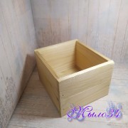 Ящик деревянный 12*14*9 см (внутр 12*11*8,5), натур, шт