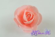 Роза из фоамирана, с блестками, светло-персиковый, 5.5 см, шт